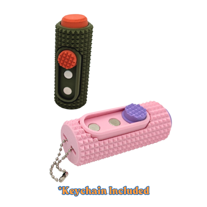 2 in 1 Fidget Toy Spiked Magnetic Slider, Press, & Click