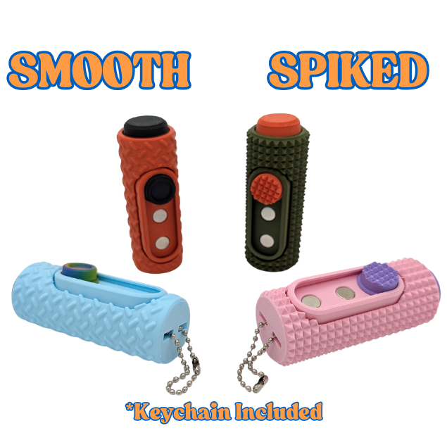 2 in 1 Fidget Toy Magnetic Slider, Press, & Click