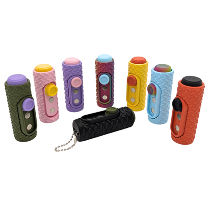 2 in 1 Fidget Toy Smooth Magnetic Slider, Press, & Click