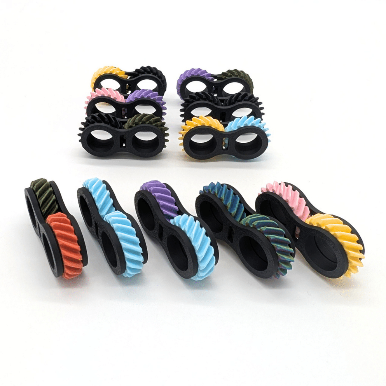 Fidget Gear Ring | Quiet Spinner and Flip Fidget Toy