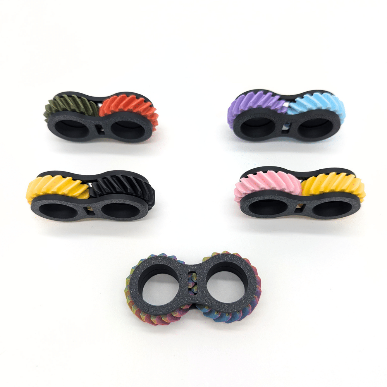 Fidget Gear Ring | Quiet Spinner and Flip Fidget Toy