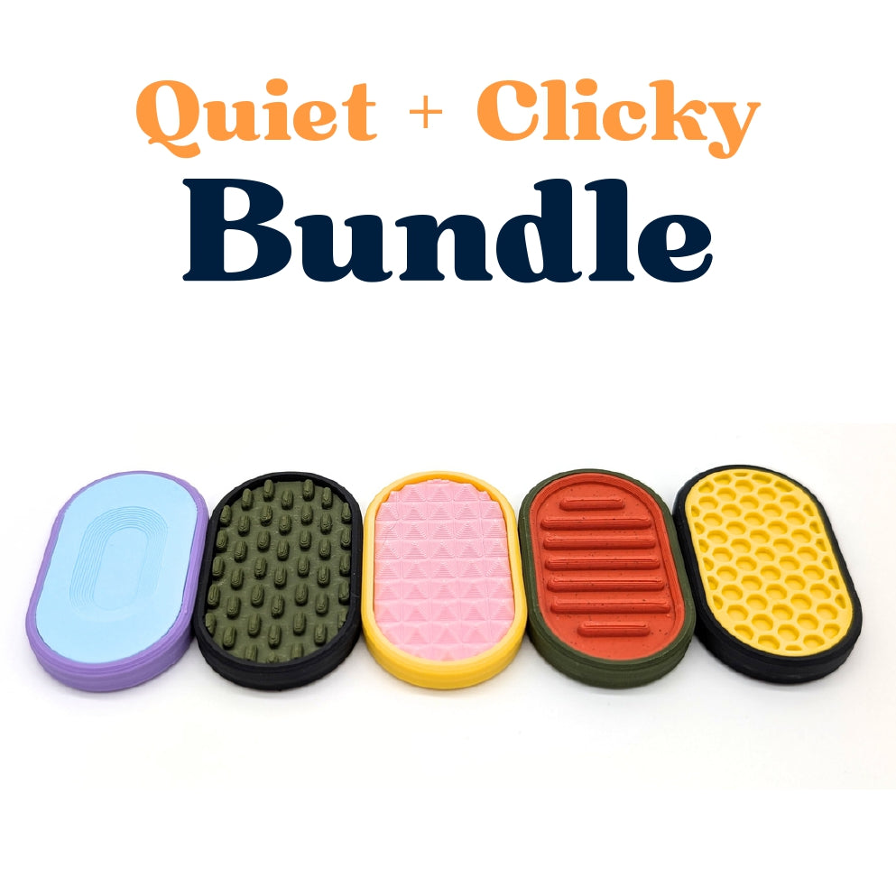 Quiet/Clicky Bundle | SlideSense | Custom Magnetic Fidget Slider